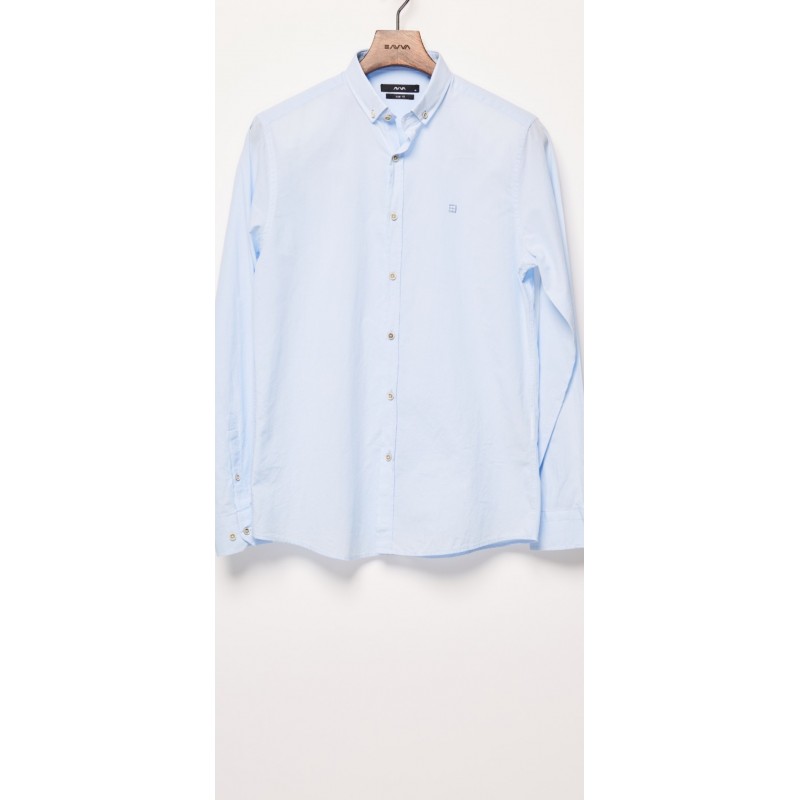 Мужская брендовая рубашка AVVA B002109 11 LACIVERT DARK BLUE 